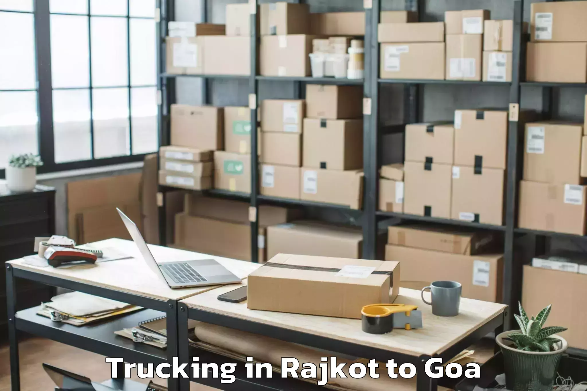 Easy Rajkot to Colovale Trucking Booking